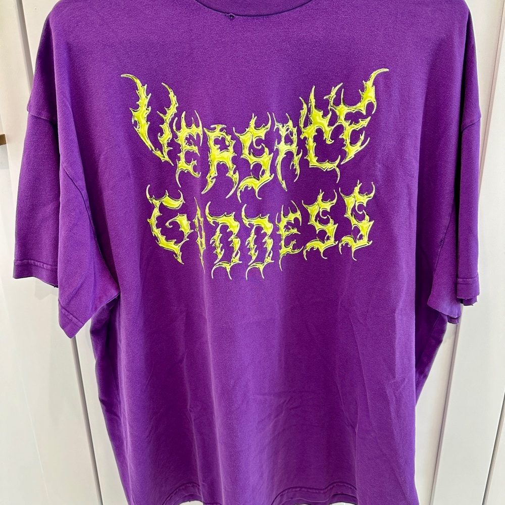 Versace Goddess Logo T Shirt - Picture 2 of 7